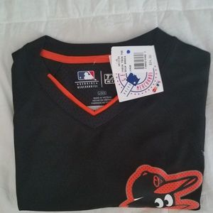 ORIOLES VNECK TECH TEE